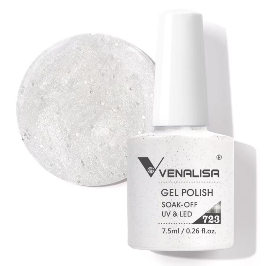 Venalisa Upgraded Gel Nail Polish 7.5ml High Pigmentation Glitter Gel Lacquer Soak Off Nail Art Manicure Gel