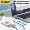 Essager Кабель 100 Вт USB C to Type C для Lighting PD, быстрое зарядное устройство для передачи данных, шнур быстрой зарядки 3 в 1 для Macbook iPhone Samsung Xiaomi