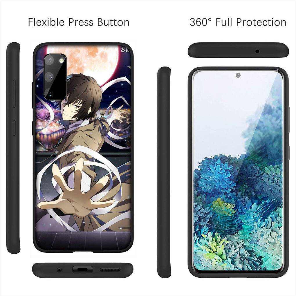 Чехол для iPhone 17 16 15 Xiaomi Poco Redmi Note 14 13 12 11 Pro Max 9 16e Samsung Galaxy S25 S24 S23 OPPO Huawei Мультяшный Bungou Stray Dogs Чехол для телефона