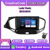8 Inch 2 Din Android Car Stereo Radio For Lada Vesta 2015-2019 With Button Knob GPS Navigation Multimedia Video Player 1+32GB
