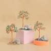 Natural Crystal Tree Crystal Gravel Money Tree Agate Base Life Tree Ornament Crystal Craft Home Decoration