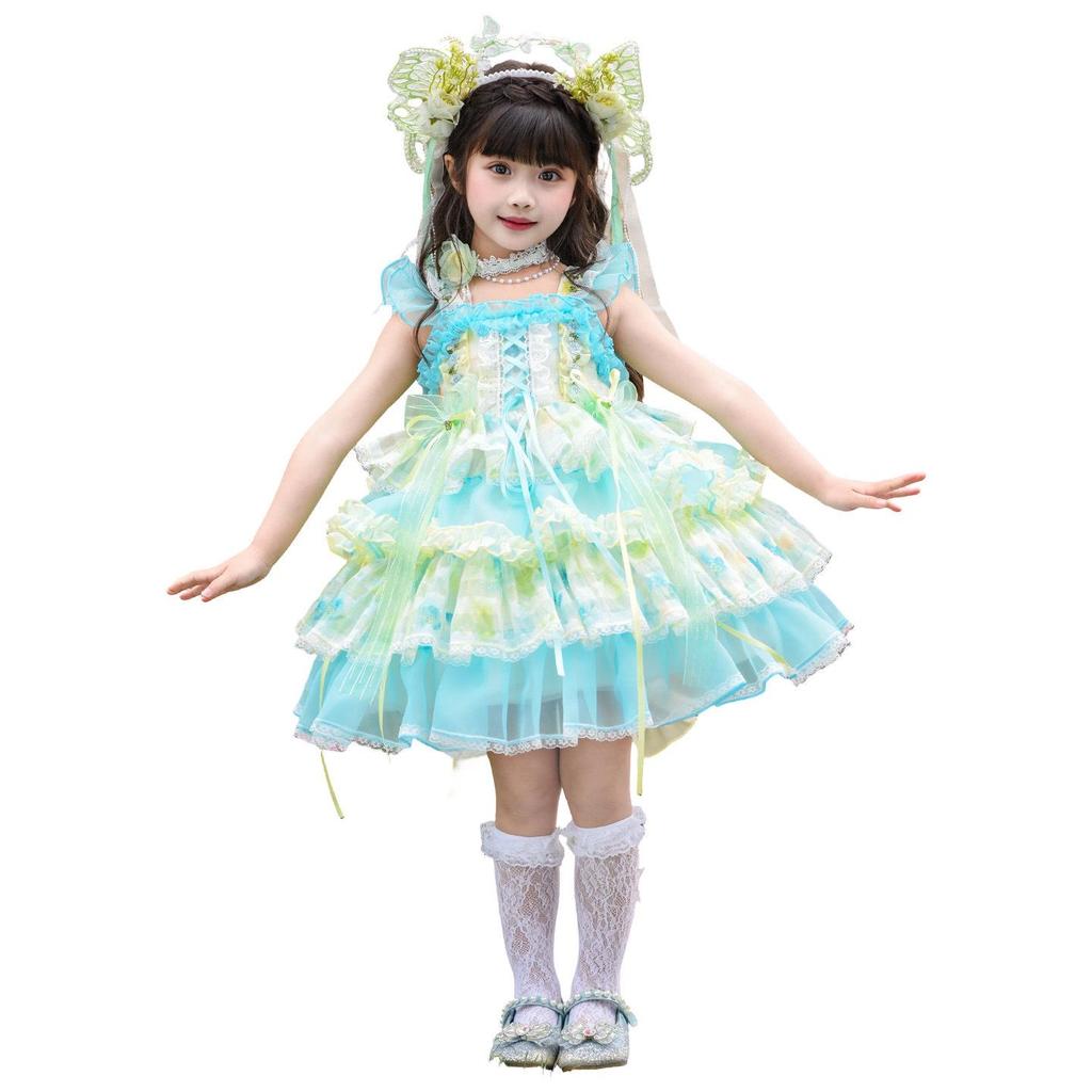 Girls' Summer Lolita Dress - Wizard of Oz Princess Birthday & Festival Gown