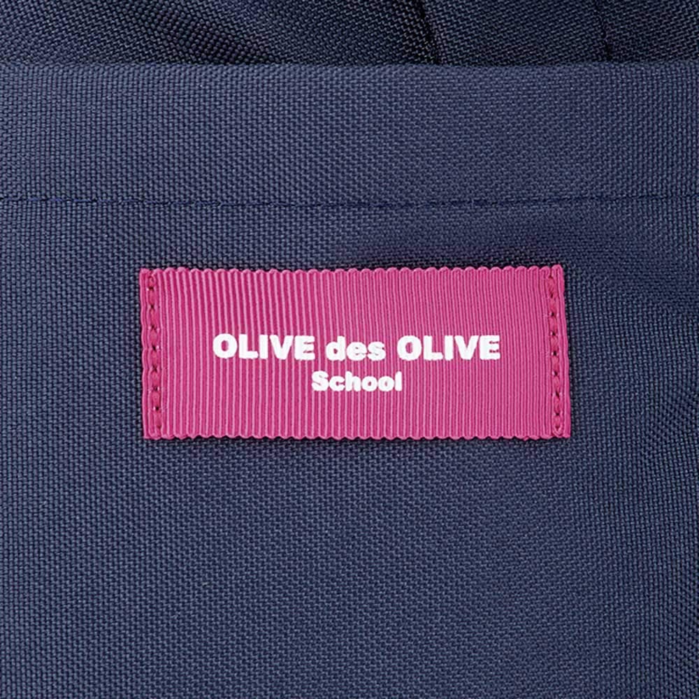 Des OLIVE Сетчатый карман с логотипом рюкзак 24 л для школьниц темно-синяя основа x розовый [OLIVE school]