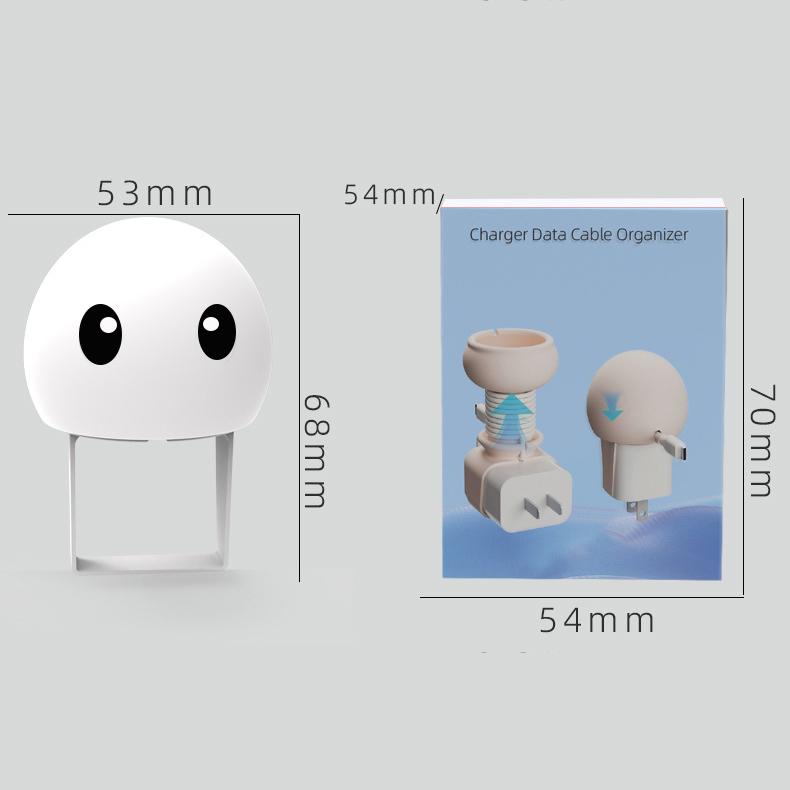 Силиконовый органайзер для кабеля милый мультяшный протектор для зарядки портативная пряжка для дата-кабеля фиксирующая лента настольная пряжка для хранения кабеля