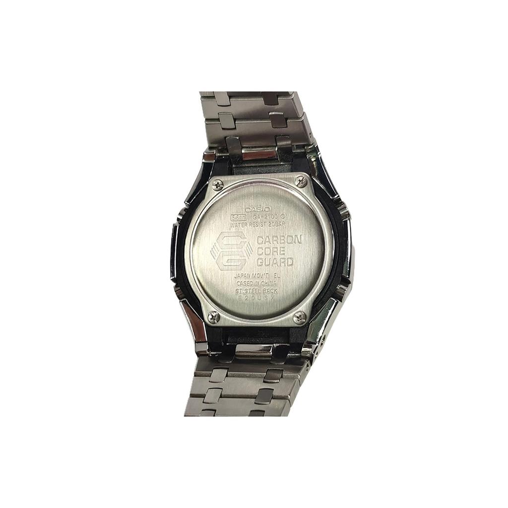 Casio Мужские часы Casio G-Shock GA-2100-2A2 Серия с аналоговым и цифровым дисплеем Синие(Watch3--)