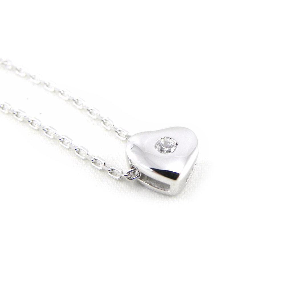 Altesse [H3203] - White 'Love' Silver Necklace