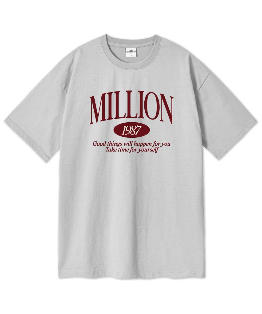 MILLION DAY Миллион 1987 Оверсайз Футболка с коротким рукавом