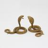 Винтажные медные змеиные украшения, чайные домашние животные, антикварные фигурки боа в виде животных, миниатюрные аксессуары для домашнего декора