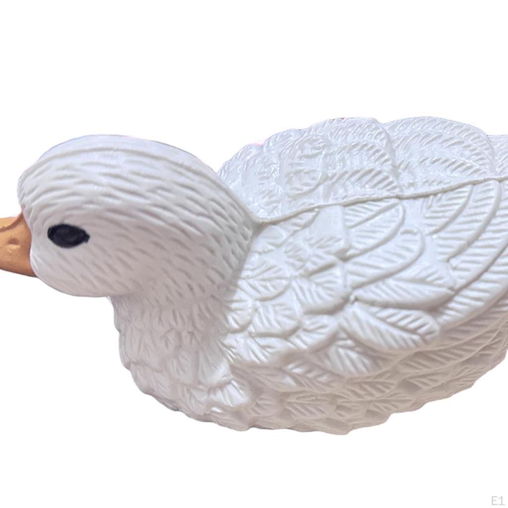 Декор утки для озера, статуя животного, креативная, забавная фигурка, реалистичное украшение для пруда, садовый орнамент