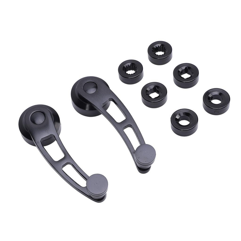 Комплект ручек стеклоподъемника 4 1/4 дюйма, кованый алюминий, черное покрытие, долговечный, легкий, для хот-родов