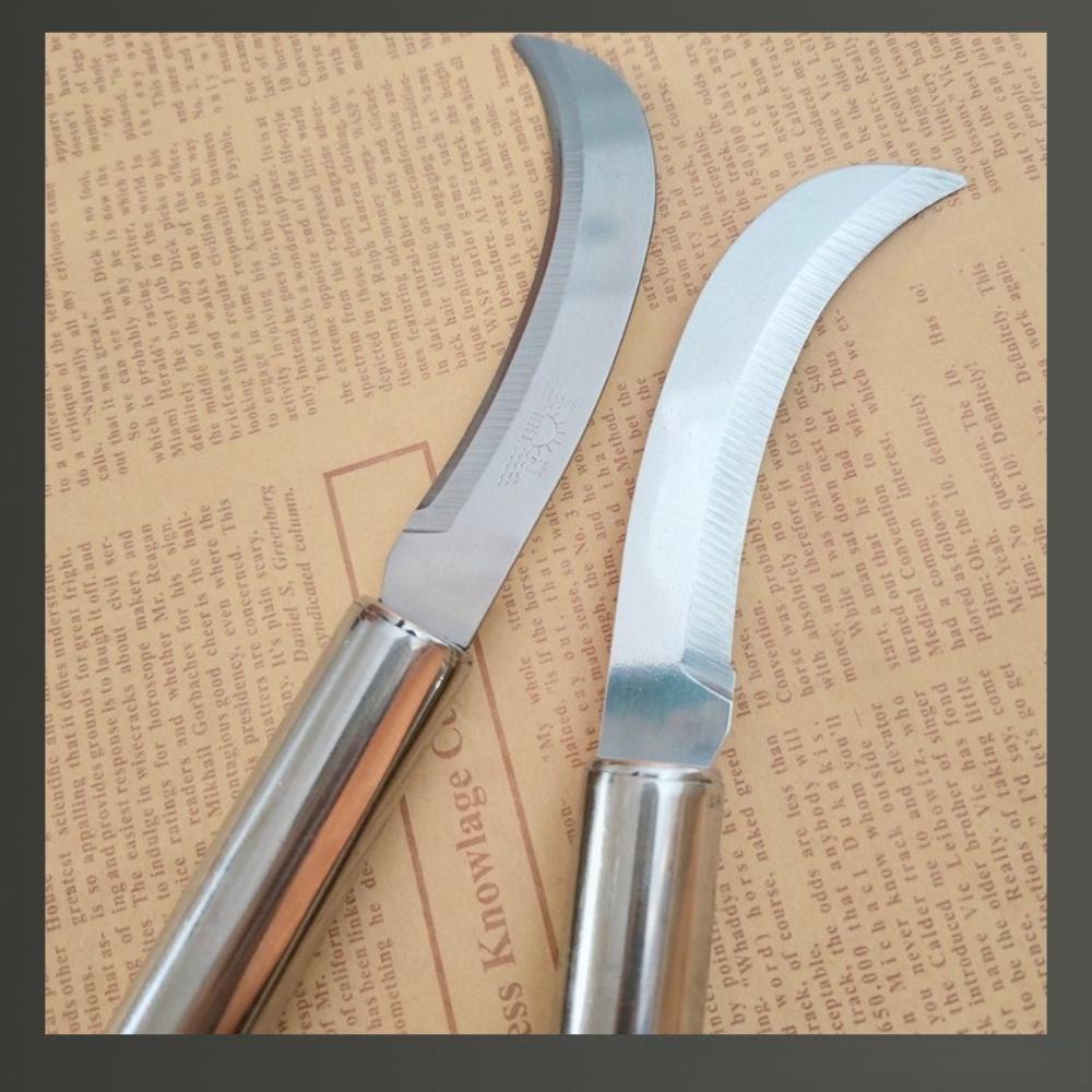 Stainless Steel Double-edged Curved Pineapple Knife Mini Sickle Fruit Vegetable Cutting Tool GMWJ-GBBLD