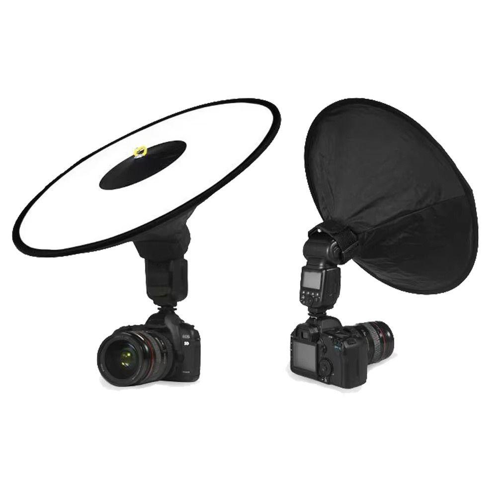 Round Cone Camera Diffuser Reflector Folding Flash Diffuser Portable Softbox Diffuser For Portrait