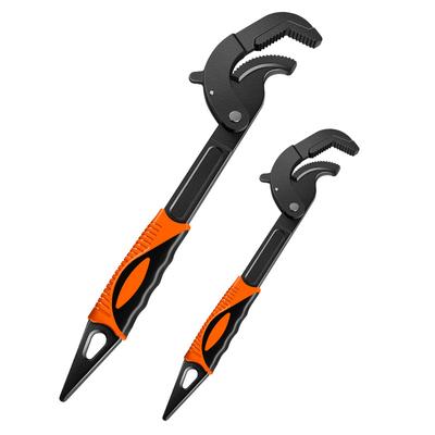 Набор из 2 разводных гаечных ключей, быстрый водопроводный ключ, автоматический стопорный ключ на 10,5–15 дюймов, саморегулирующийся