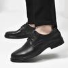 FashionSocial Shoe Male Elegant Pointed Toe Men's Formal Shoes Leather Casual Black 2024 Style Classic Legitimate Luxury Designer Party