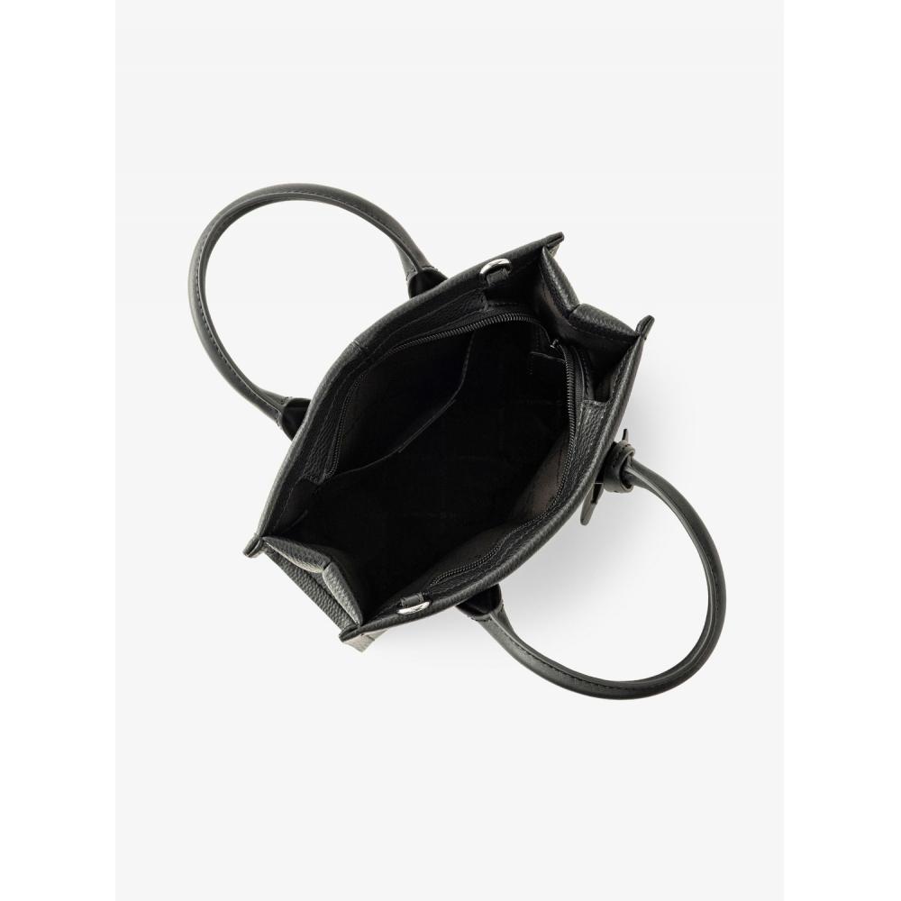 Michael Kors Mirella Top Zip Shopper Tote Crossbody Small 35f5s7zt1l1 Black