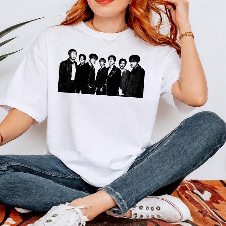 2026 BTS Мода Мужчины Женщины Винтажная Футболка Bangtan Boys Рубашка Kpop Рубашка, Kpop Альбом Arirang, Подарки для Фаната Хип-хоп Уличная Одежда Оверсайз Футболка Y2K