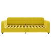 VidaXL Lit de repos jaune 90x200 cm velours 354063