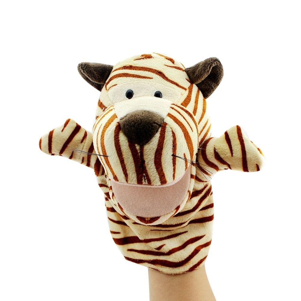 Animal Hand Finger Puppet Plushed Doll Educational Baby Toys Fox Bear Simulator Soft Stuffed Toys Anime Doll Game for Girls
