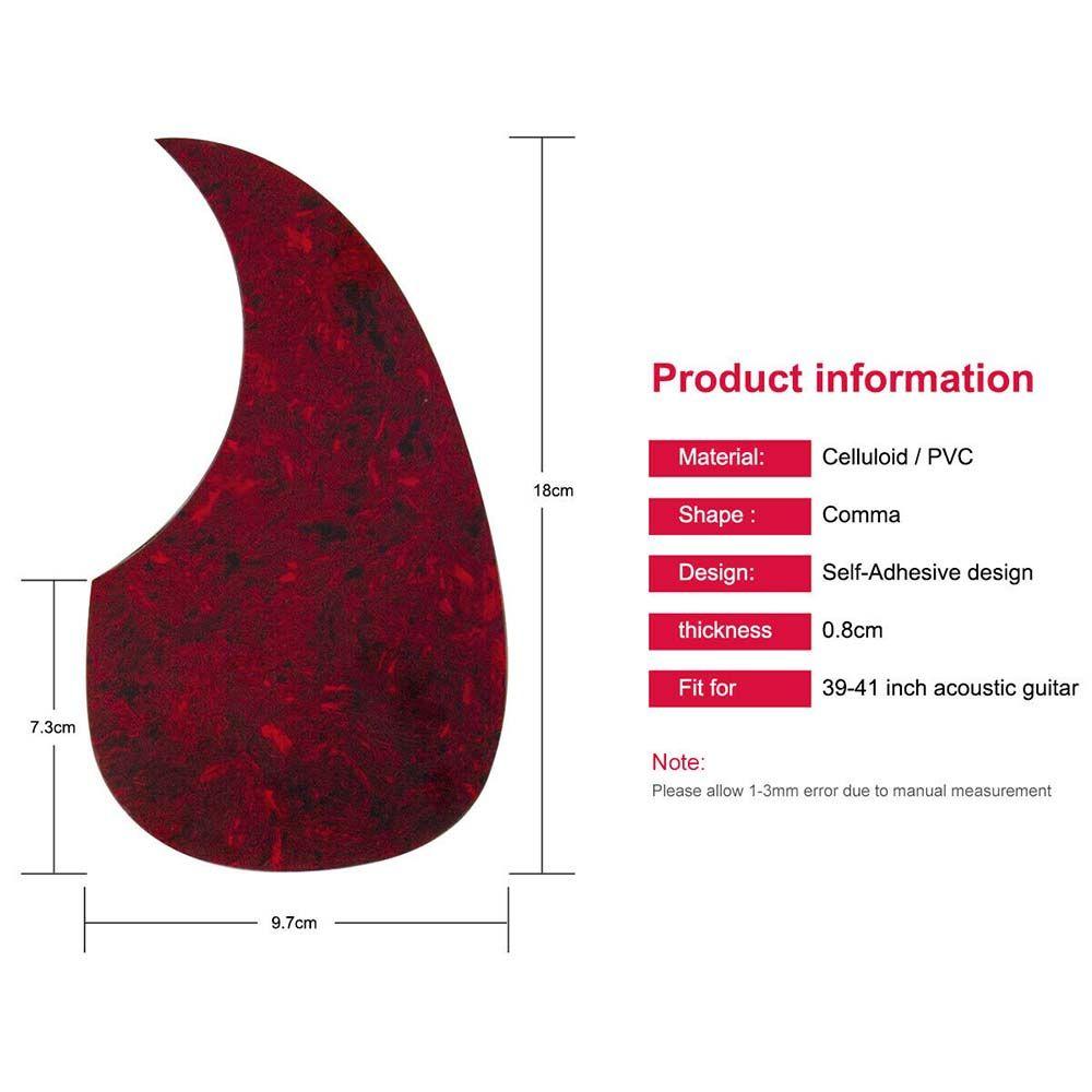 Accessories Self-adhesive Sticker Guitar Pickguard Folk Acoustic Pick Guard Scratch Plate