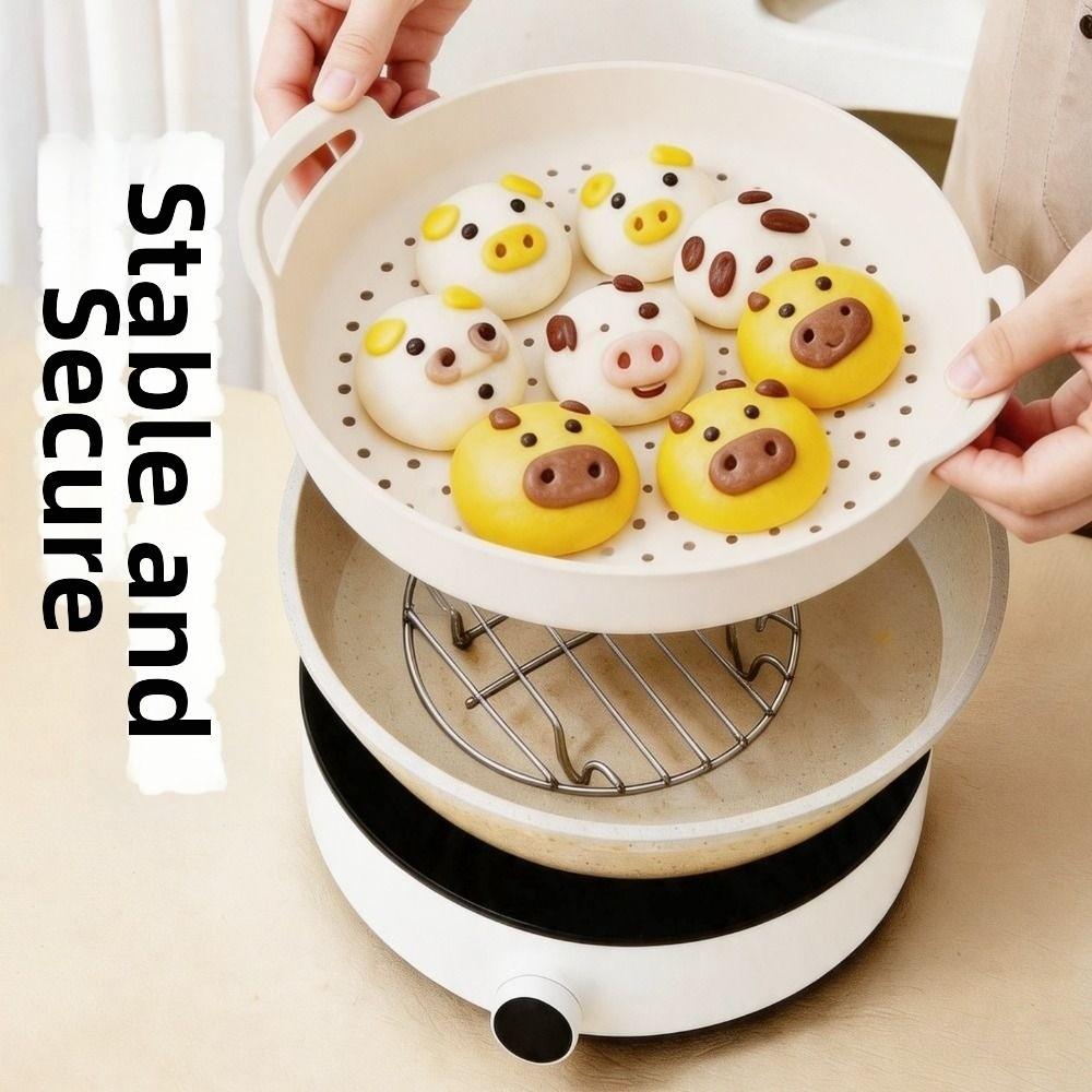 Non-Stick Reusable Steamer Mat Oil-resistant Food Steamer Pad  Kitchen Accessories