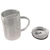 Transparent Glass Tumbler with Lid and Straw Drinking Glass Mug Glass Water Cup  Summer