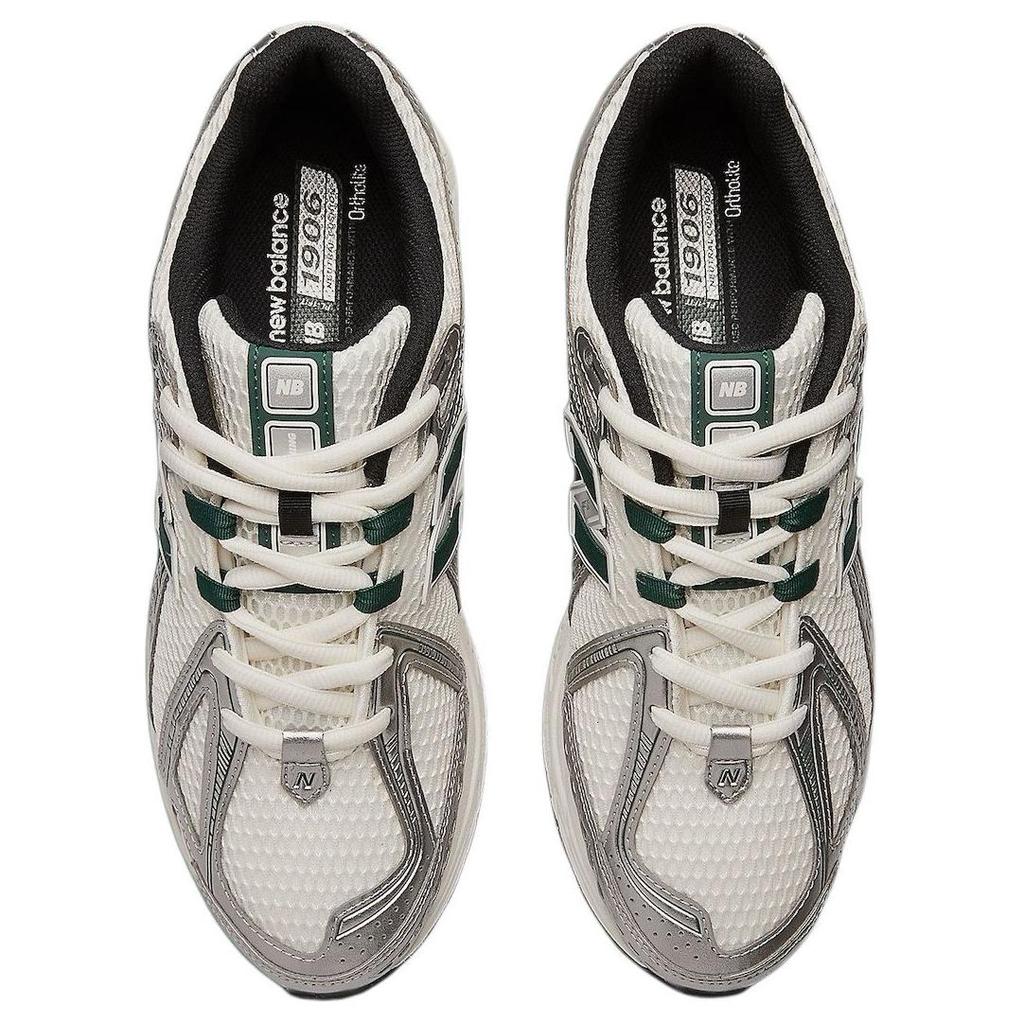 New Balance 1906R Серебряный металлик Nightwatch зеленые мужские кроссовки Sea-Salt M1906REU