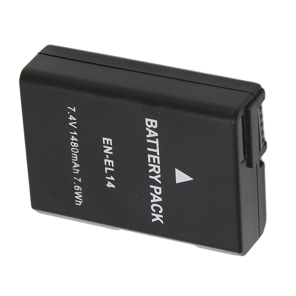 Литий-ионный аккумулятор EN EL14 емкостью 1480 мАч для камеры Nikon D5300 D3200 D5200 D3400