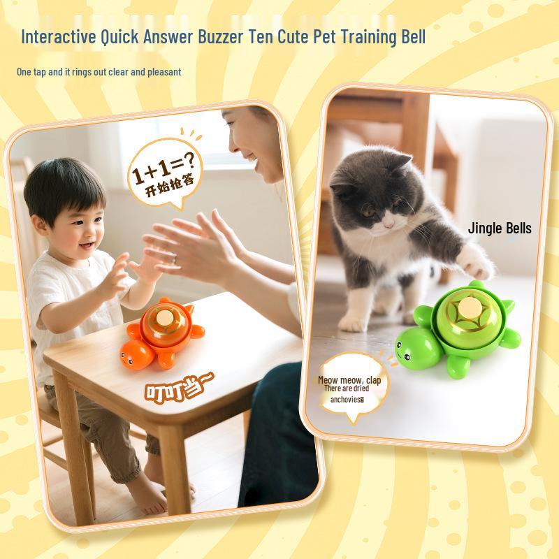 Cute Turtle Macaron Candy Box Buzzer - Cartoon Decompression Hand-Patting Bell Toy Gift