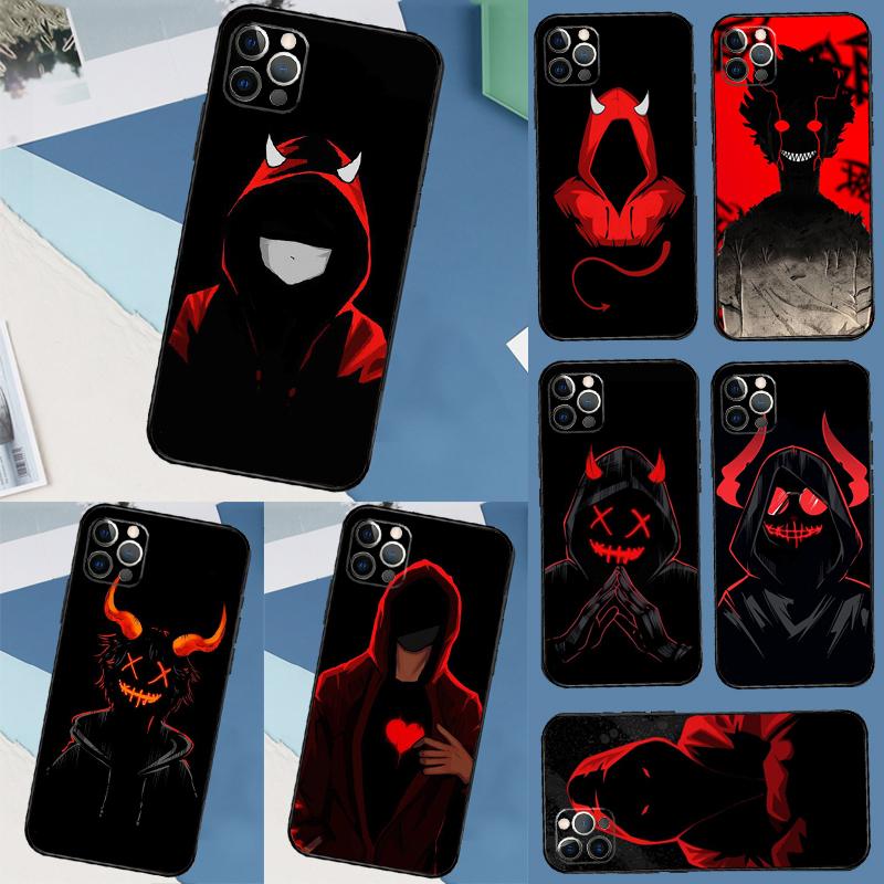 Чехол с аниме-персонажем 'Плохой парень-дьявол' для iPhone 16 15 14 Pro Max 14 Plus 11 12 13 Pro Max Mini X XR XS Задняя крышка