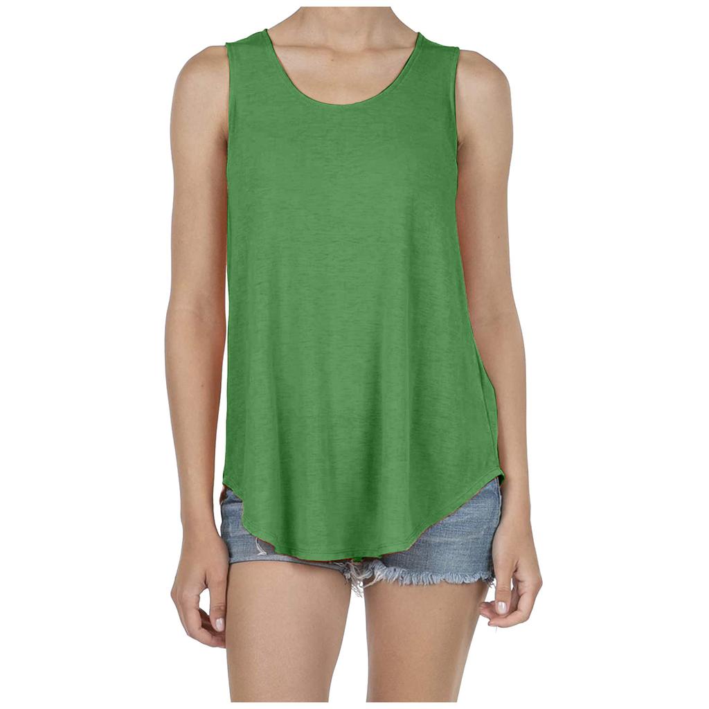 Женская модная летняя мягкая свободная футболка без рукавов, блузка на бретелях, топ