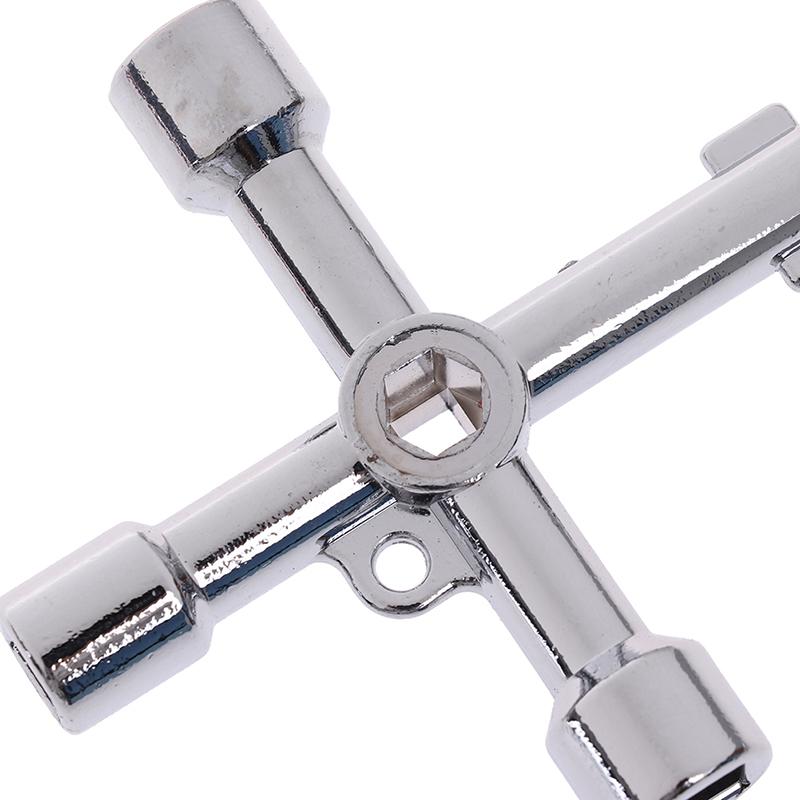 4 Way Utility Key For Electric Water Gas Meter Box Cupboard Cabinet Opening Key