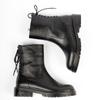 Черные женские кожаные сапоги из натуральной кожи