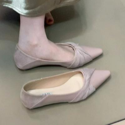 Женские балетки Новые весенне-летние вечерние балетки Легкий дизайн с бантом Повседневные универсальные одинарные туфли Zapatos Mujer