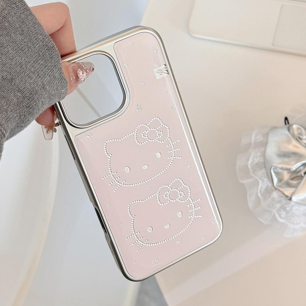 Позолоченная Эпоксидная Смола IPhone 16 Милый Дизайн с Кошкой, Подходит для Моделей Apple 15 Pro Max и 17, Гальванизированный Huawei Mate Samsung