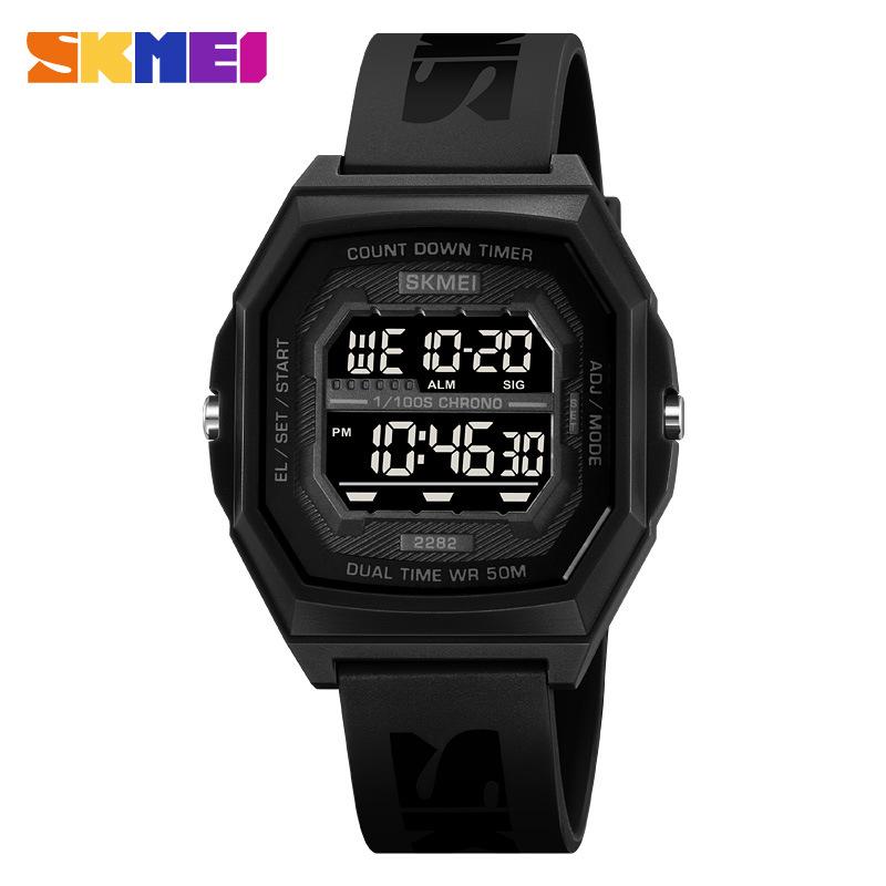 Спортивные многофункциональные мужские часы для отдыха на открытом воздухе Студенческие электронные часы Повседневные персонализированные водонепроницаемые электронные часы для мужчин