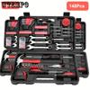 148 Pcs Portable Manual Toolbox Set for Home and Car Repair