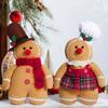 Пряничный человечек, мягкая плюшевая праздничная декоративная подушка, домашний декор, плюшевая мультяшная фигурка мальчика и девочки, украшение на рождественскую елку
