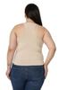 Women's Style Big Size Body Plus Size Halter Neck Mink Body With Draped Front And Sides