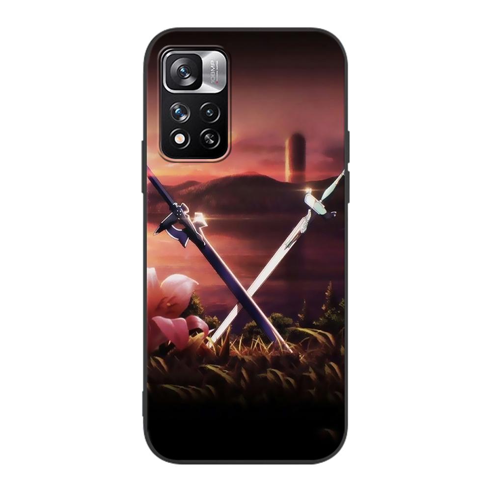 Чехол Sword Art Online 3 Alicization для Xiaomi Redmi Note 9S 9 8 10 11 Pro 9C 9A 7 8T 7A 8A 6A 6 10S, черный мягкий чехол для мобильного телефона