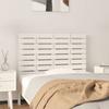 824724 vidaXL Wall-mounted Headboard White 96x3x63 Cm Solid Pine Wood