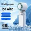Portable USB Mini Fan with Digital Display, Long Battery Life, Foldable Design, and Strong Cooling for Outdoor Use.