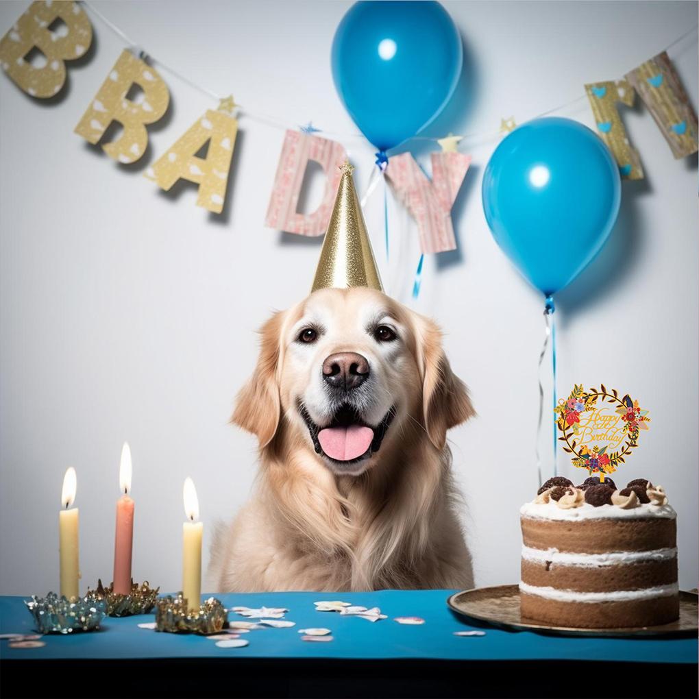 Элегантный С Днем Рождения торт Топпер для украшения вечеринки Украшения для торта на день рождения Акриловые украшения для вечеринки по случаю дня рождения