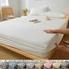 Cotton Fitted Sheet with Elastic Band Non Slip Adjustable Mattress Cover Suitable for King Size Bed Bedding Sheets for Bed