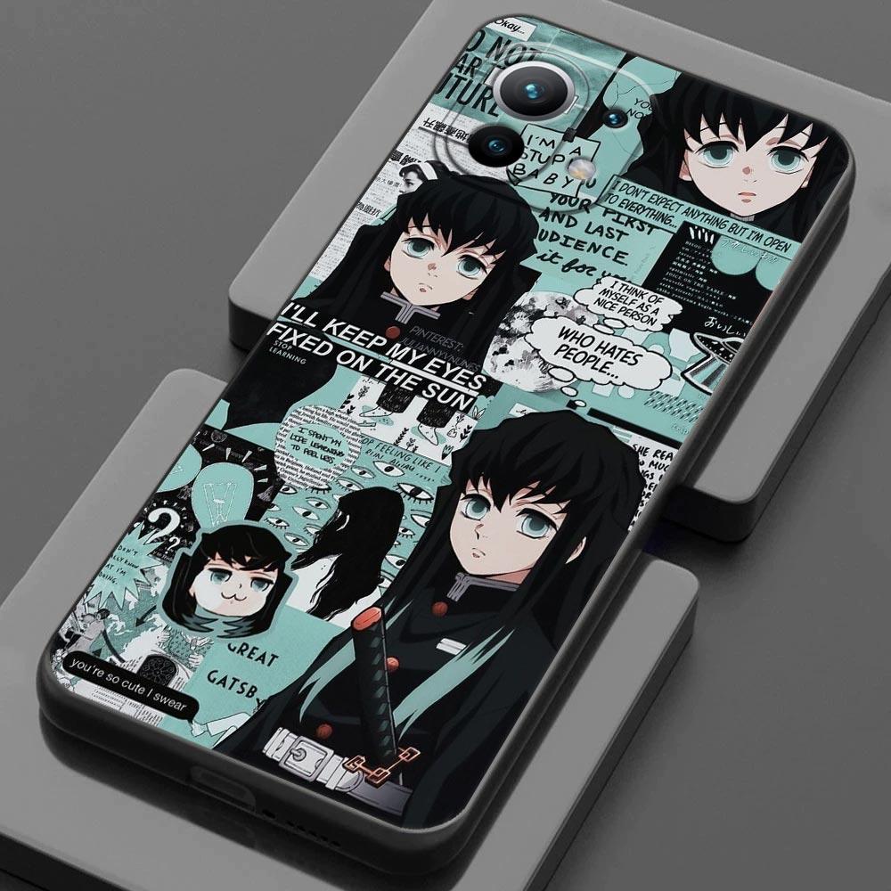Чехол Demon Slayer Anime для Xiaomi Mi 9 9se 8 10 10T A2 Lite 10S 9T CC9 Note 10 Pro 9Lite 5G Cover Kimetsu No Yaiba Manga Fundas
