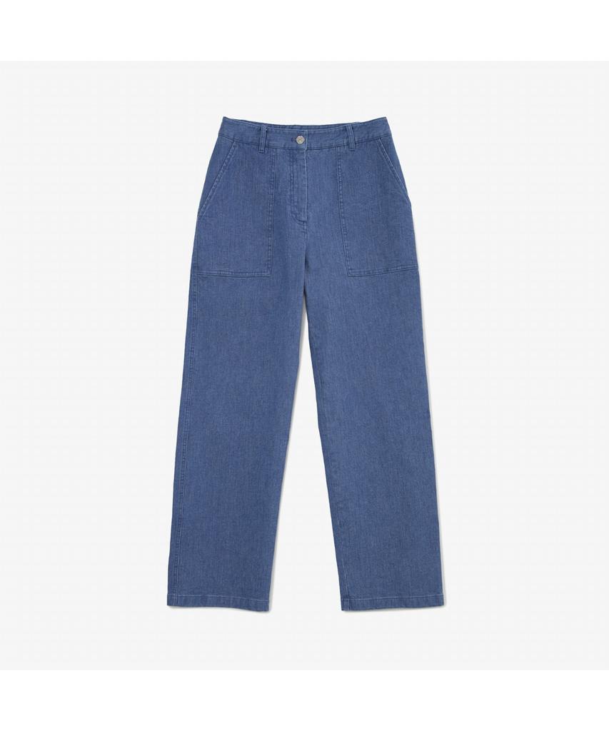LACOSTE Женские Прямые Джинсовые Укороченные Брюки Hf571E-55N 36L