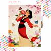 Disney Mulan Flower Butterfly Diamond Paint Painting Art Kit Handmade DIY5D Home Decor Gift