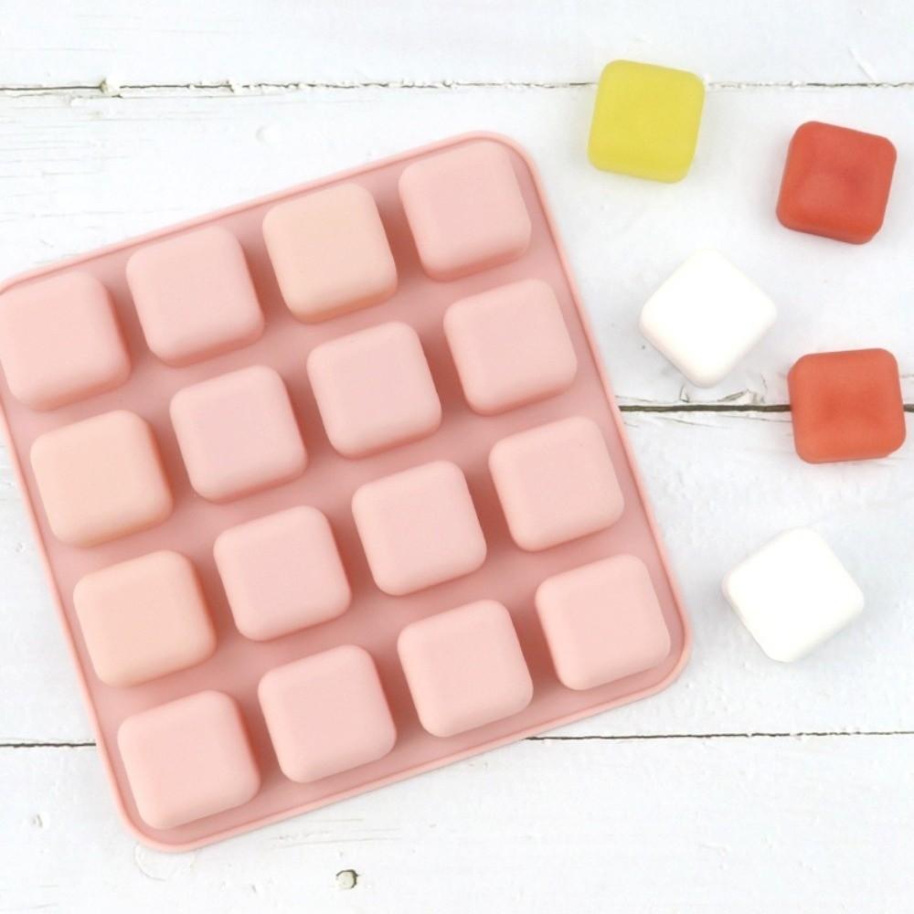 16 Cavity Chocolate Truffles Mold Square Shape Gummy Making Mold New Baking Moulds  Snacks DIY