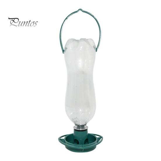 Soda Bottle Hanging Birds Feeding Tray Plastic Bottle Wildbird Seeds Feeder Base for Outdoor Garden Balcony