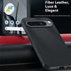 For Google Pixel 10 Pro XL Case Leather+PC Hard Phone Cover Carbon Fiber Texture