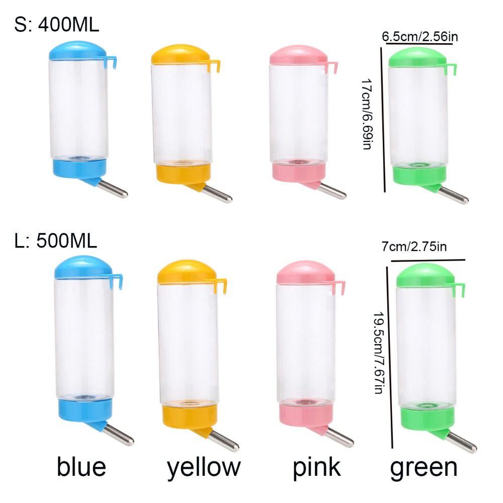 400/500 мл Диспенсер для воды для питомцев Поилка для хомяка Кролика Подвесная бутылка Поилка Автоматическая Головка для питья для кошки собаки Трубка Фонтан